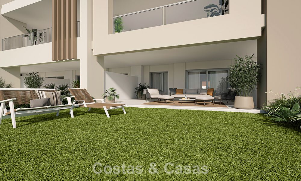 Contemporary luxury new-build apartments with enchanting sea views for sale in Manilva, Costa del Sol 797570