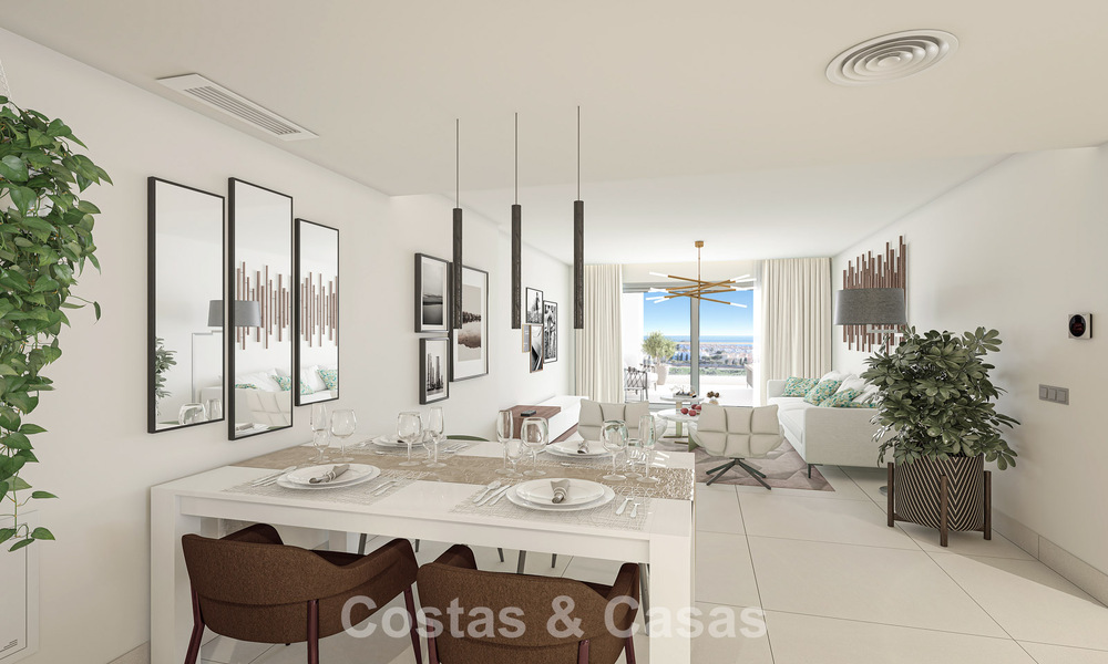 Contemporary luxury new-build apartments with enchanting sea views for sale in Manilva, Costa del Sol 797579