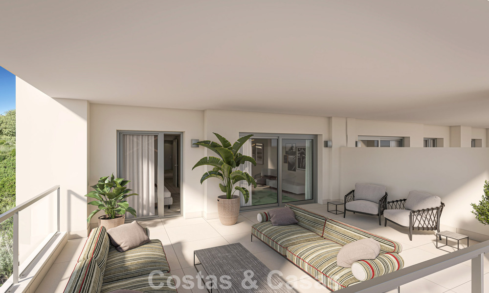 Contemporary luxury new-build apartments with enchanting sea views for sale in Manilva, Costa del Sol 797580