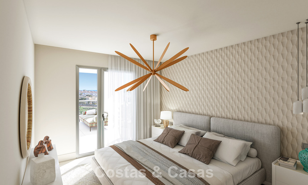 Contemporary luxury new-build apartments with enchanting sea views for sale in Manilva, Costa del Sol 797581
