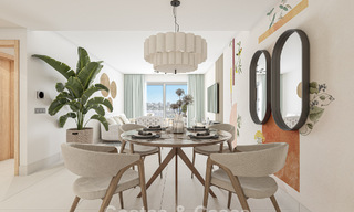 Contemporary luxury new-build apartments with enchanting sea views for sale in Manilva, Costa del Sol 797582 