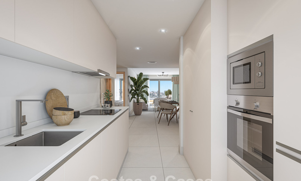 Contemporary luxury new-build apartments with enchanting sea views for sale in Manilva, Costa del Sol 797583