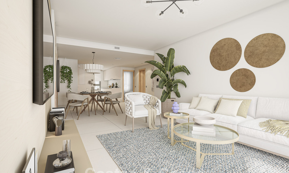 Contemporary luxury new-build apartments with enchanting sea views for sale in Manilva, Costa del Sol 797584