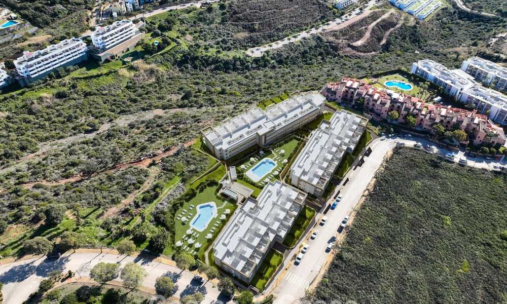Contemporary luxury new-build apartments with enchanting sea views for sale in Manilva, Costa del Sol 797588