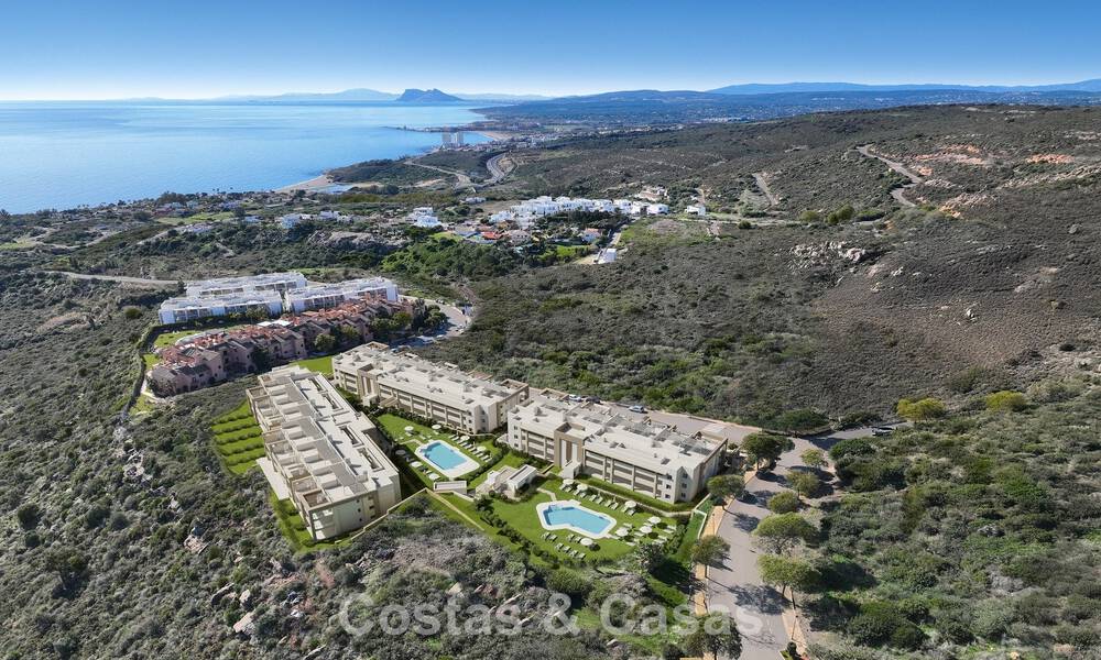 Contemporary luxury new-build apartments with enchanting sea views for sale in Manilva, Costa del Sol 797589