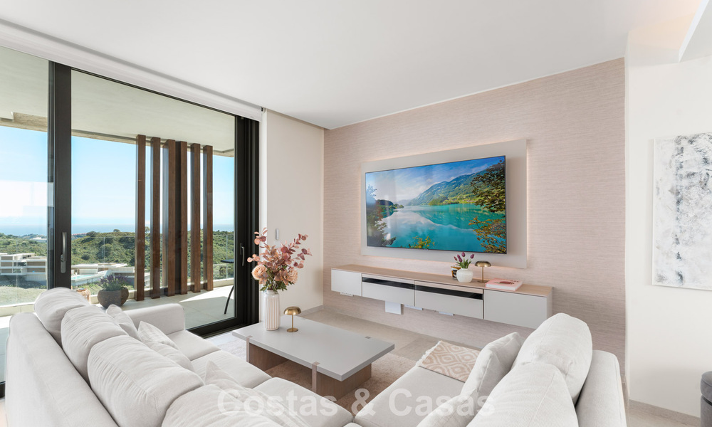 Bright, contemporary luxury penthouse for sale with sea views in the hills of La Quinta Resort in Marbella - Benahavís 797677