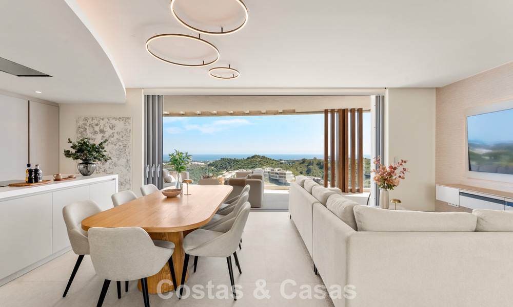 Bright, contemporary luxury penthouse for sale with sea views in the hills of La Quinta Resort in Marbella - Benahavís 797689