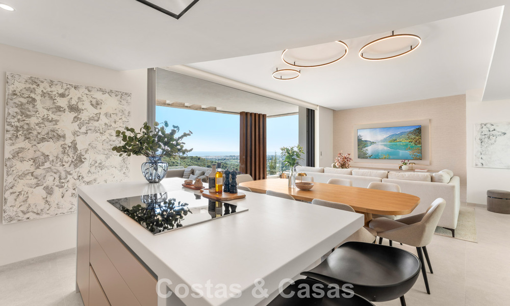 Bright, contemporary luxury penthouse for sale with sea views in the hills of La Quinta Resort in Marbella - Benahavís 797702
