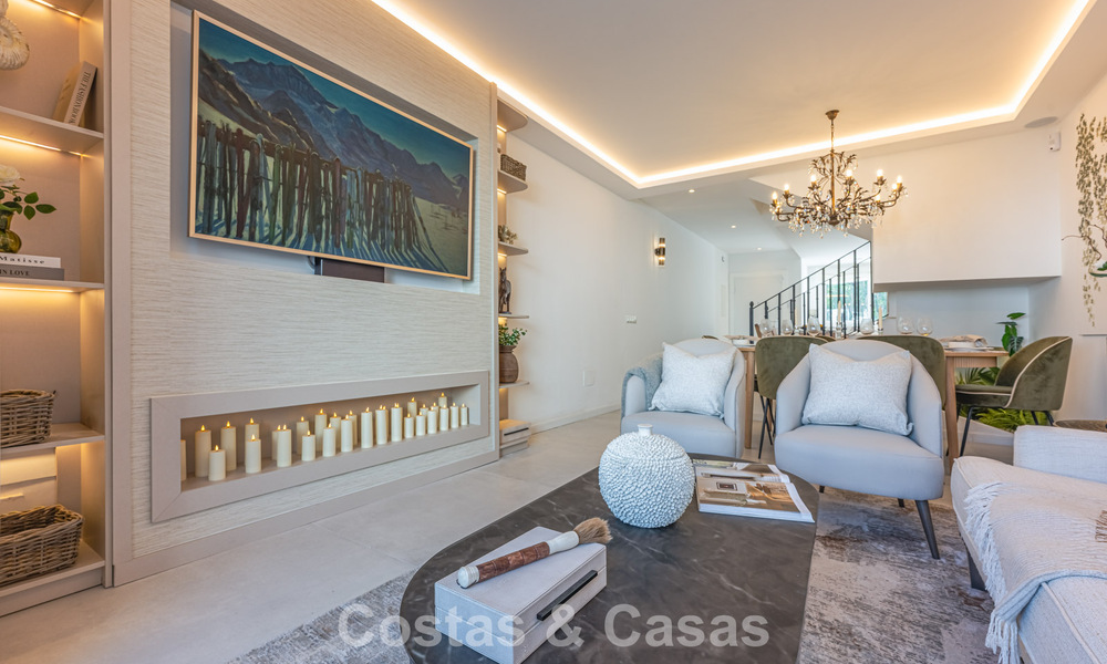 Contemporary renovated townhouse for sale in Aloha, surrounded by golf courses in Nueva Andalucía, Marbella 797923