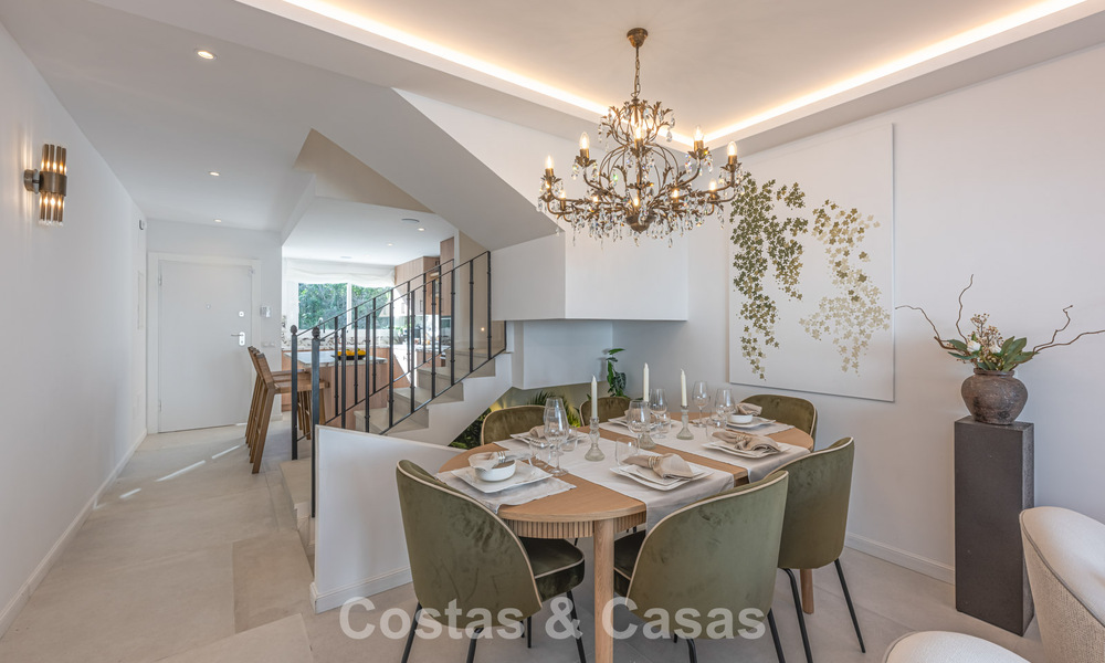 Contemporary renovated townhouse for sale in Aloha, surrounded by golf courses in Nueva Andalucía, Marbella 797924