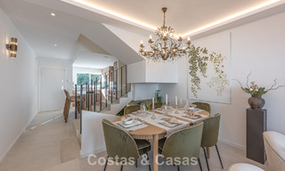 Contemporary renovated townhouse for sale in Aloha, surrounded by golf courses in Nueva Andalucía, Marbella 797924 
