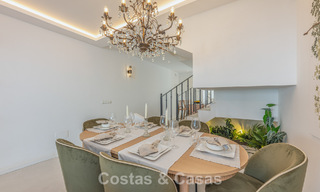 Contemporary renovated townhouse for sale in Aloha, surrounded by golf courses in Nueva Andalucía, Marbella 797925 