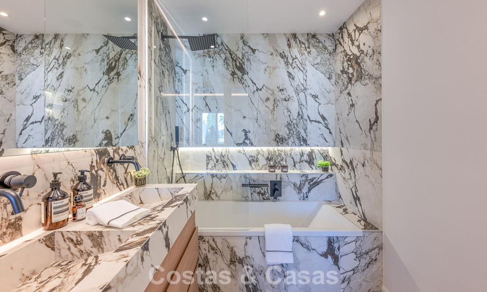 Contemporary renovated townhouse for sale in Aloha, surrounded by golf courses in Nueva Andalucía, Marbella 797926