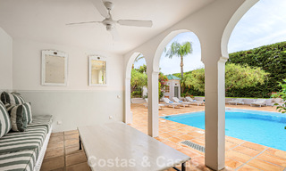 Stately luxury villa with a classic mediterranean architectural style and beautiful gardens for sale in Sierra Blanca, Marbella 798467 
