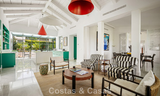 Stately luxury villa with a classic mediterranean architectural style and beautiful gardens for sale in Sierra Blanca, Marbella 798492 