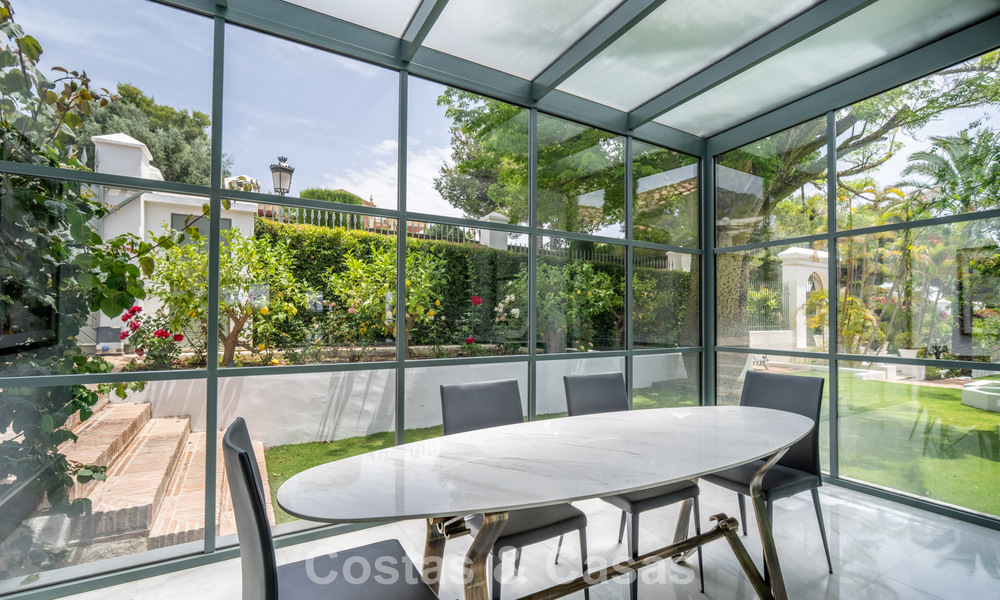 Stately luxury villa with a classic mediterranean architectural style and beautiful gardens for sale in Sierra Blanca, Marbella 798494