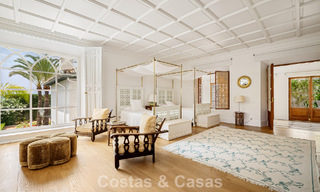 Stately luxury villa with a classic mediterranean architectural style and beautiful gardens for sale in Sierra Blanca, Marbella 798500 