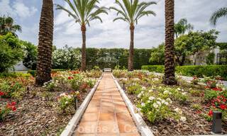 Stately luxury villa with a classic mediterranean architectural style and beautiful gardens for sale in Sierra Blanca, Marbella 798504 