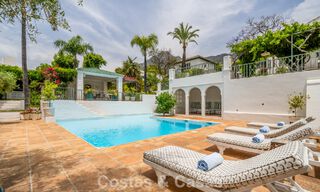 Stately luxury villa with a classic mediterranean architectural style and beautiful gardens for sale in Sierra Blanca, Marbella 798507 
