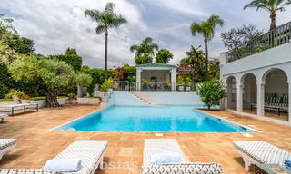 Stately luxury villa with a classic mediterranean architectural style and beautiful gardens for sale in Sierra Blanca, Marbella 798508 