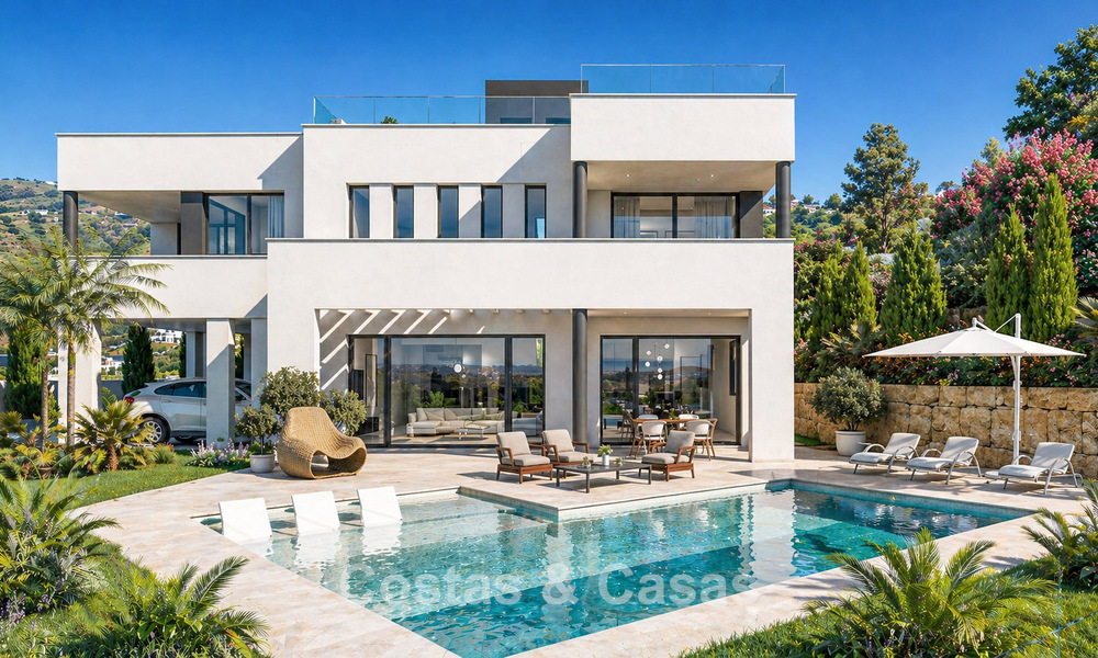 Brand-new, sophisticated luxury villa for sale frontline golf at La Cala Golf Resort, Mijas, Costa del Sol 798586