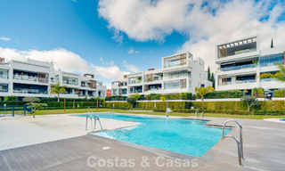 Modern garden apartment for sale at walking distance to the beach on the New Golden Mile between Marbella and Estepona 798809 