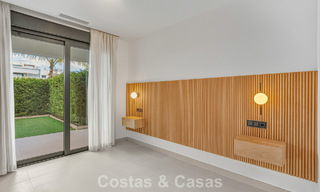 Modern garden apartment for sale at walking distance to the beach on the New Golden Mile between Marbella and Estepona 798819 