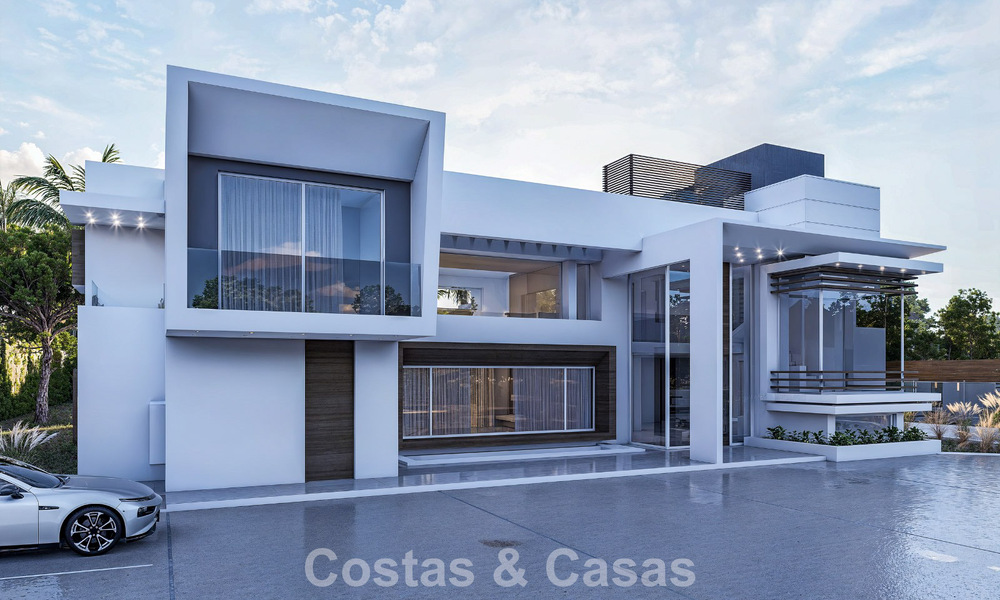 Exclusive modern villa under construction for sale in Guadalmina Baja, Marbella 798828