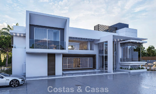 Exclusive modern villa under construction for sale in Guadalmina Baja, Marbella 798828 