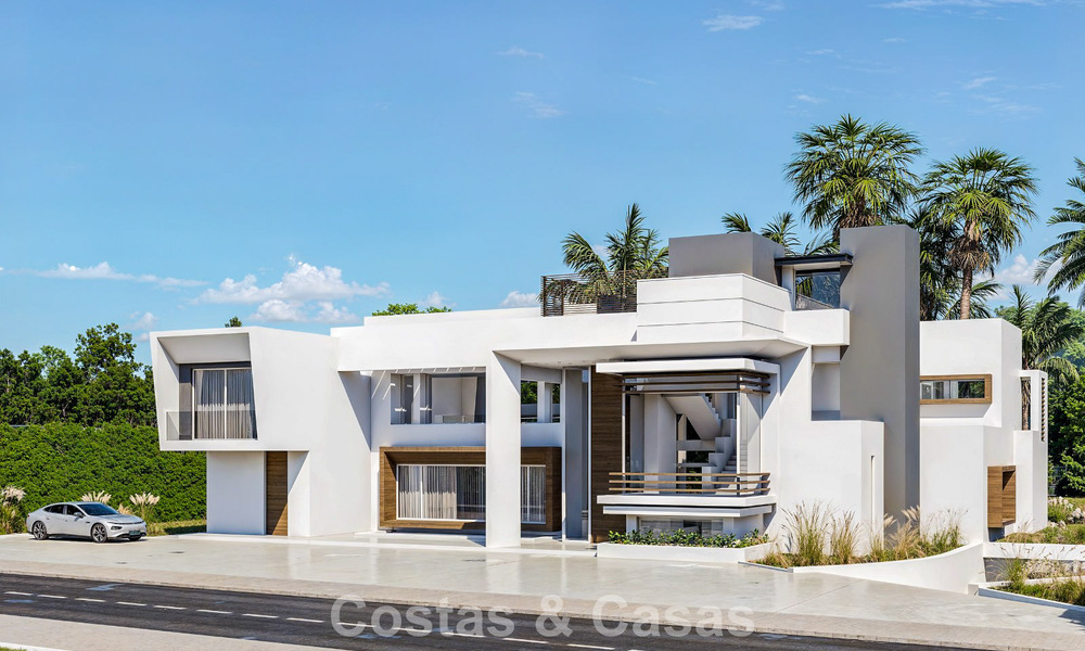 Exclusive modern villa under construction for sale in Guadalmina Baja, Marbella 798830