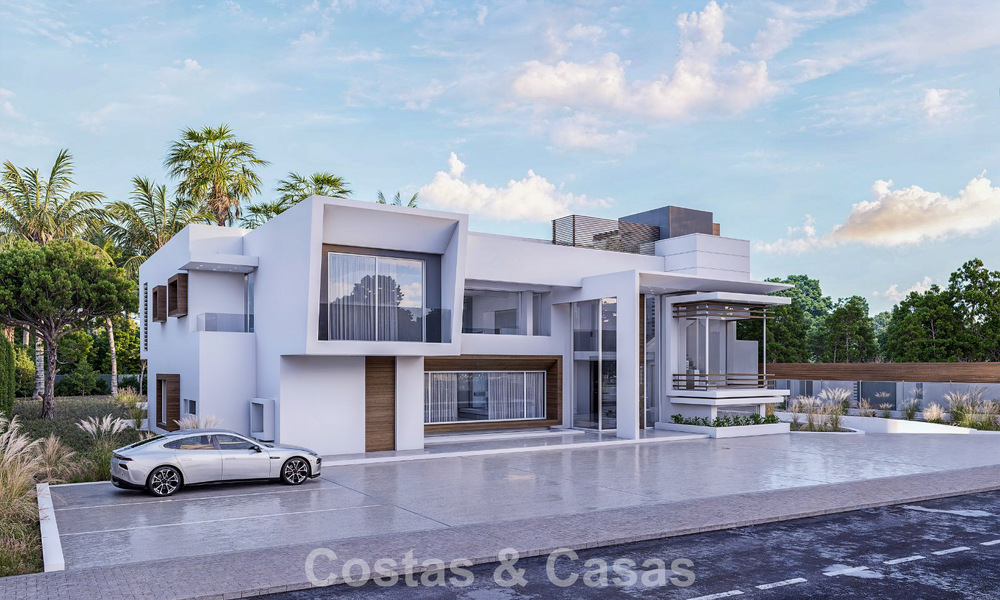Exclusive modern villa under construction for sale in Guadalmina Baja, Marbella 798831