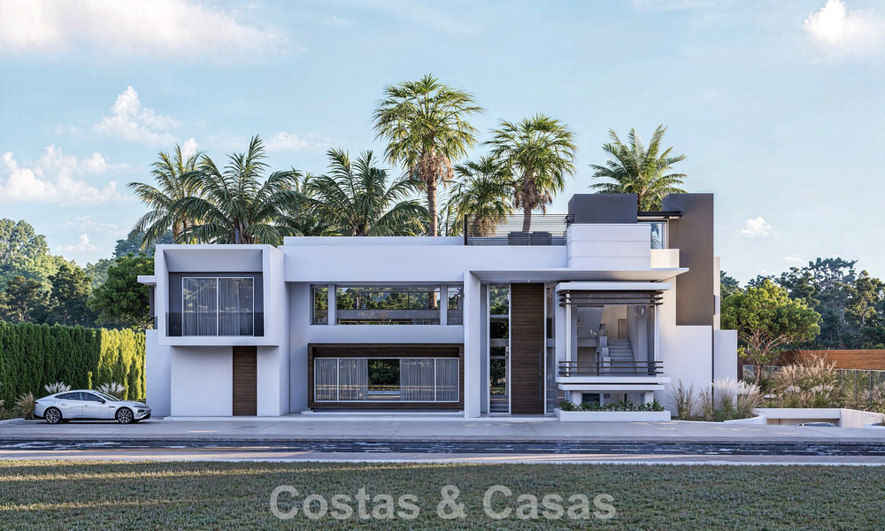 Exclusive modern villa under construction for sale in Guadalmina Baja, Marbella 798832