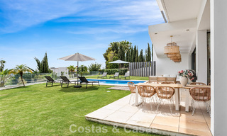 Contemporary modern villa with panoramic sea views for sale in a prestigious golf area in Marbella - Benahavís 798841 