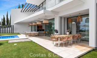 Contemporary modern villa with panoramic sea views for sale in a prestigious golf area in Marbella - Benahavís 798844 