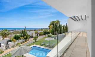Contemporary modern villa with panoramic sea views for sale in a prestigious golf area in Marbella - Benahavís 798859 