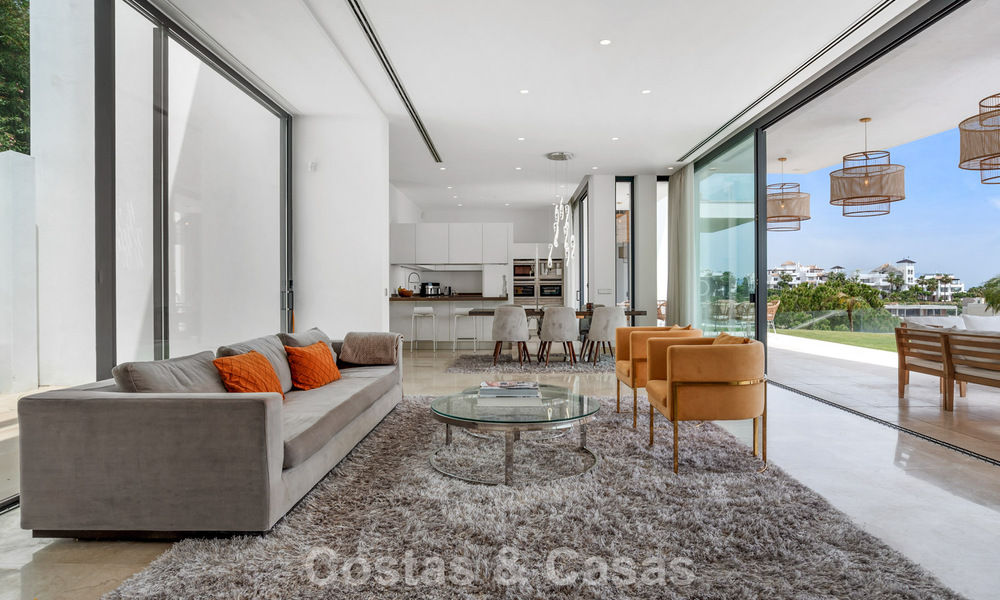 Contemporary modern villa with panoramic sea views for sale in a prestigious golf area in Marbella - Benahavís 798862