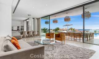 Contemporary modern villa with panoramic sea views for sale in a prestigious golf area in Marbella - Benahavís 798865 