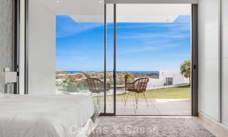 Contemporary modern villa with panoramic sea views for sale in a prestigious golf area in Marbella - Benahavís 798871 