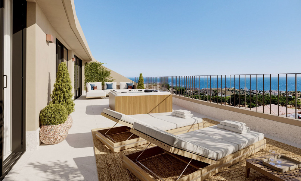 Modern, luxury new-build apartments with breathtaking sea views for sale in Fuengirola, Costa del Sol 798983