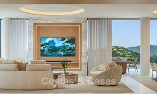 Luxury designer villa with panoramic sea views for sale in a gated golf resort in Marbella - Benahavís 799027 