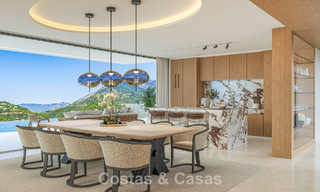 Luxury designer villa with panoramic sea views for sale in a gated golf resort in Marbella - Benahavís 799028 