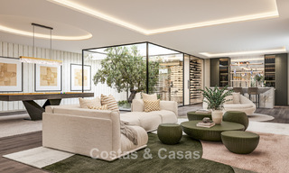 Luxury designer villa with panoramic sea views for sale in a gated golf resort in Marbella - Benahavís 799029 