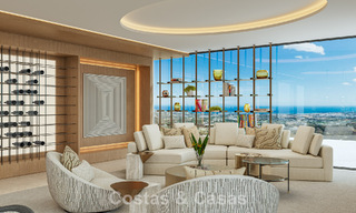 Luxury designer villa with panoramic sea views for sale in a gated golf resort in Marbella - Benahavís 799036 