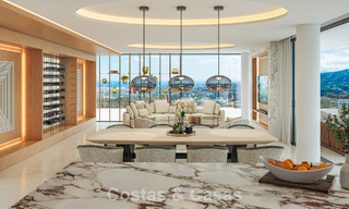 Luxury designer villa with panoramic sea views for sale in a gated golf resort in Marbella - Benahavís 799038 