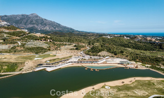 Luxury designer villa with panoramic sea views for sale in a gated golf resort in Marbella - Benahavís 799053 