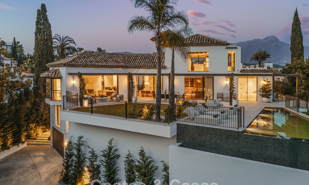 Royal villa in a contemporary Mediterranean architectural style for sale in a gated community in Marbella - Benahavís 799063