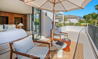 Turnkey, contemporary Mediterranean villa for sale, bordering Las Brisas Golf in Nueva Andalucía, Marbella 799115 