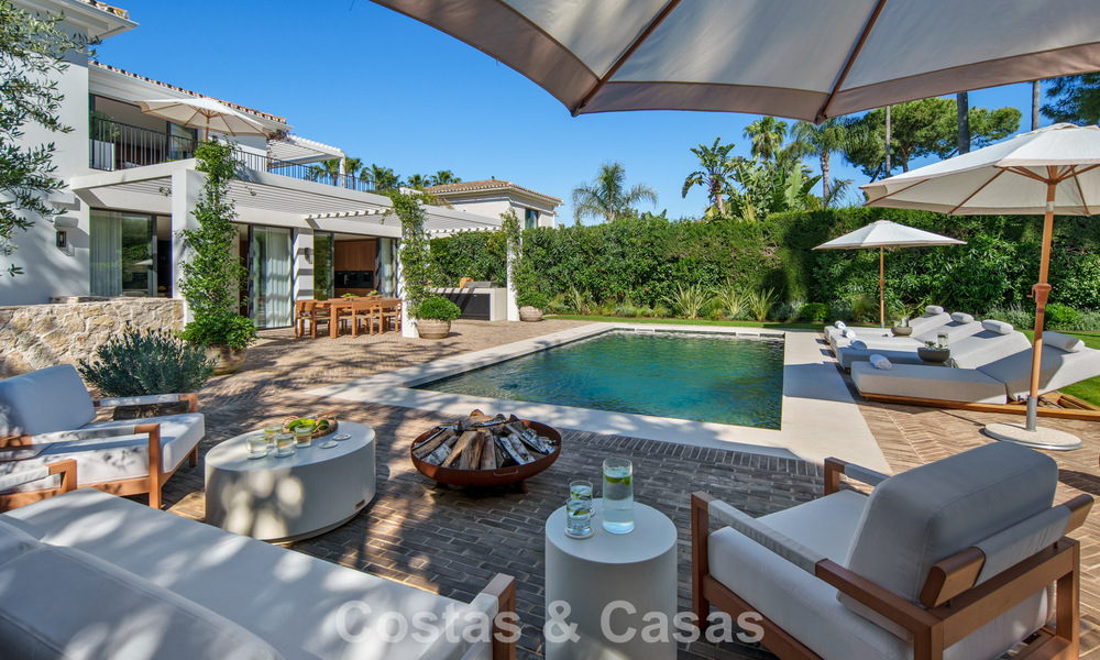 Turnkey, contemporary Mediterranean villa for sale, bordering Las Brisas Golf in Nueva Andalucía, Marbella 799126