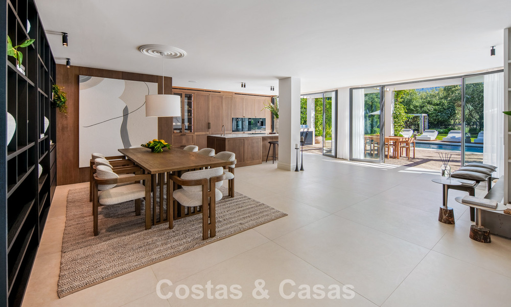 Turnkey, contemporary Mediterranean villa for sale, bordering Las Brisas Golf in Nueva Andalucía, Marbella 799138