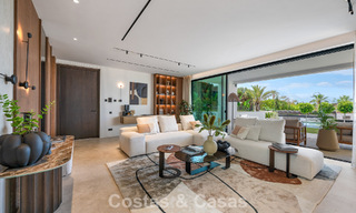 High-end beachside villa with rooftop terrace and jacuzzi with sea views for sale east of Marbella Centre 799193 